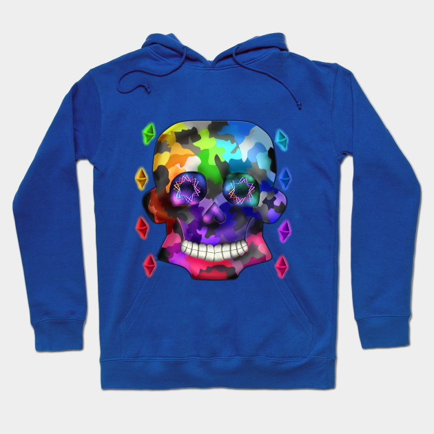 Rainbow Camouflage Skull